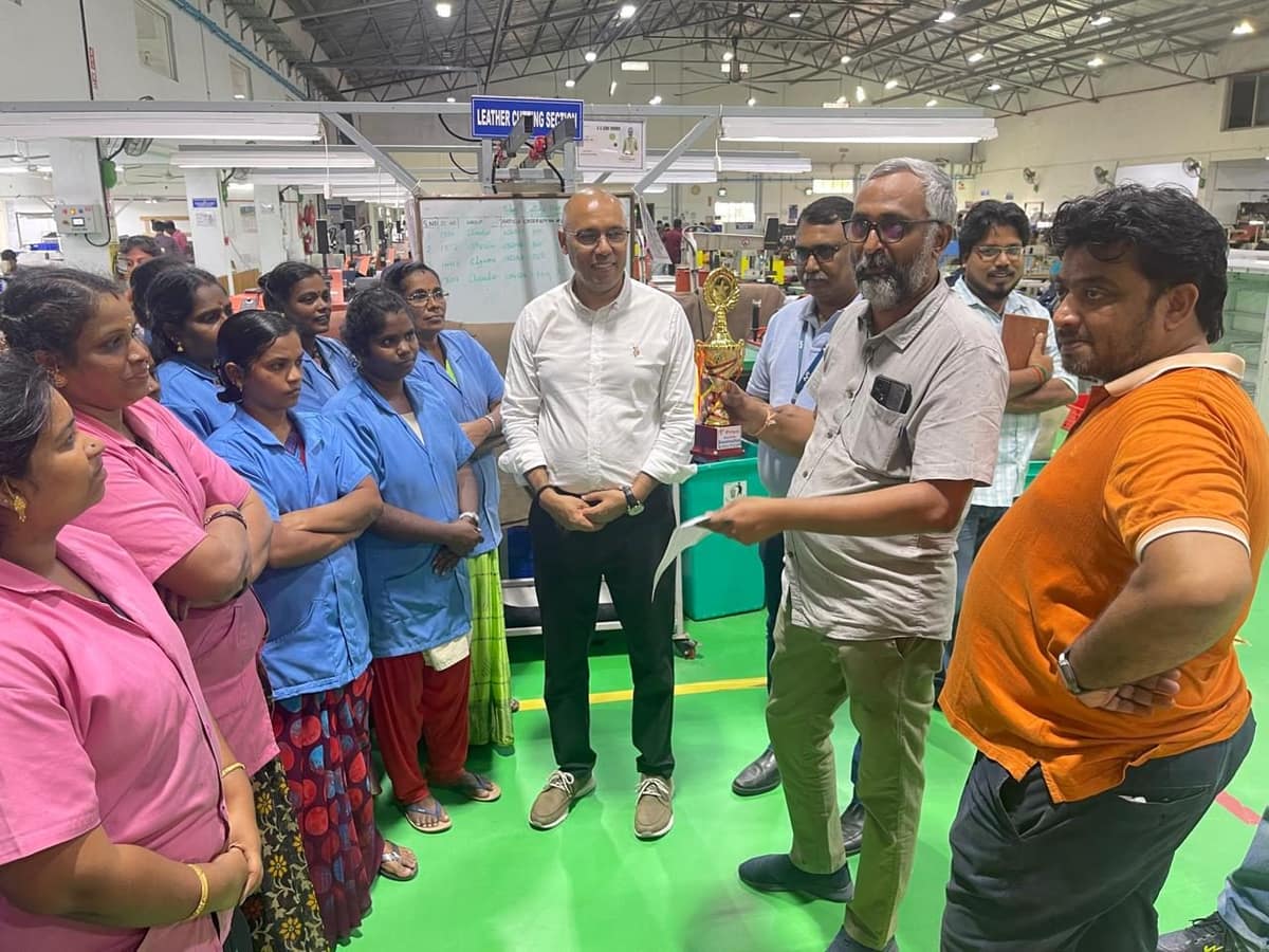 Leather Cutting Section &mdash; Team Award Presentation